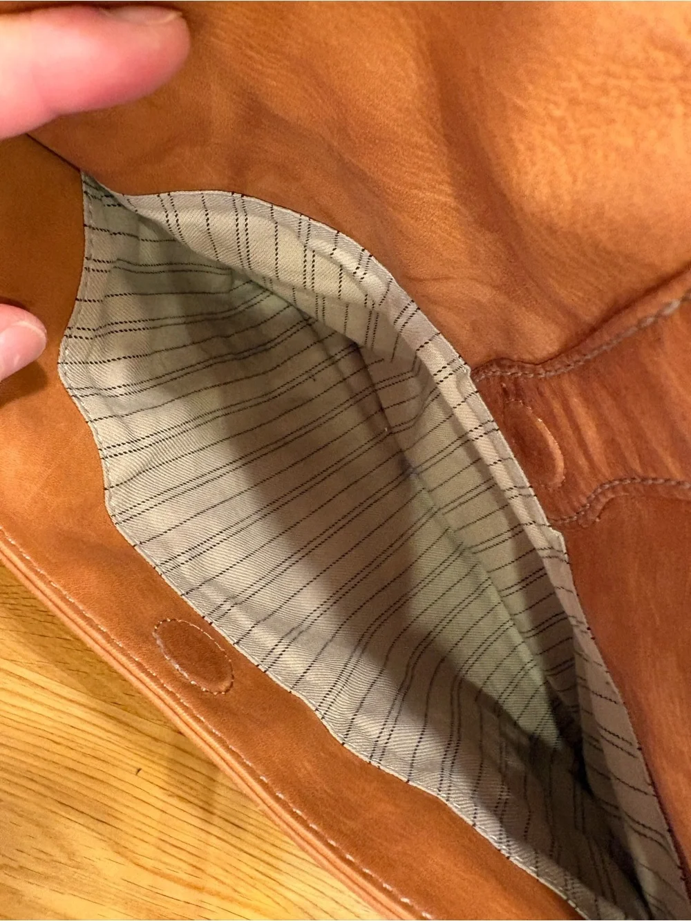 Soft & Supple Perfectly Slouchy Genuine Leather Cognac FRYE Handbag/Purse VGUC👜